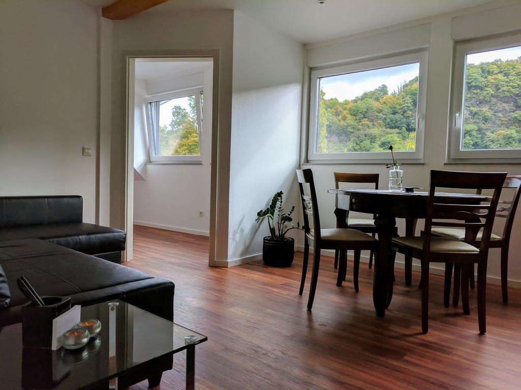 Ferienwohnung "Zum Klosterruinenblick" 크로프 외부 사진